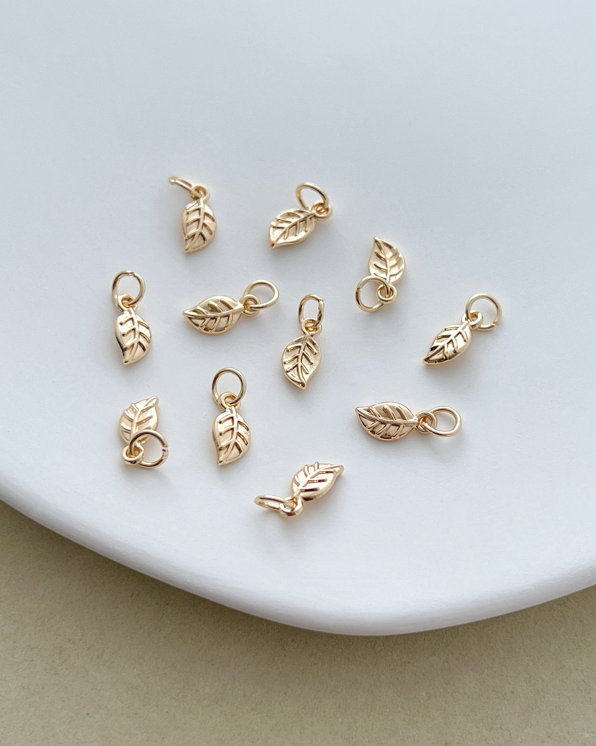 14K Gold Filled Leaf Charms
