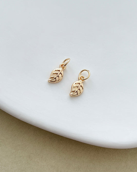 14K Gold Filled Leaf Charms