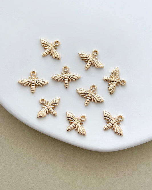 14K Gold Filled Bee Charms