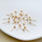 14K Gold Filled Ball Earring Posts with Loop