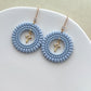 14K Gold Filled Zircon Cross Earring Charms
