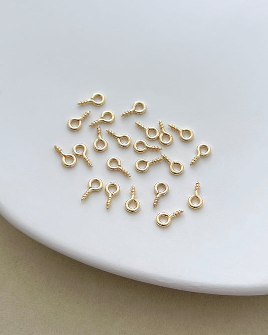 14K Gold Filled Screw Eye Pins