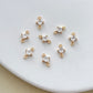 14K Gold Filled Square Zircon Connectors
