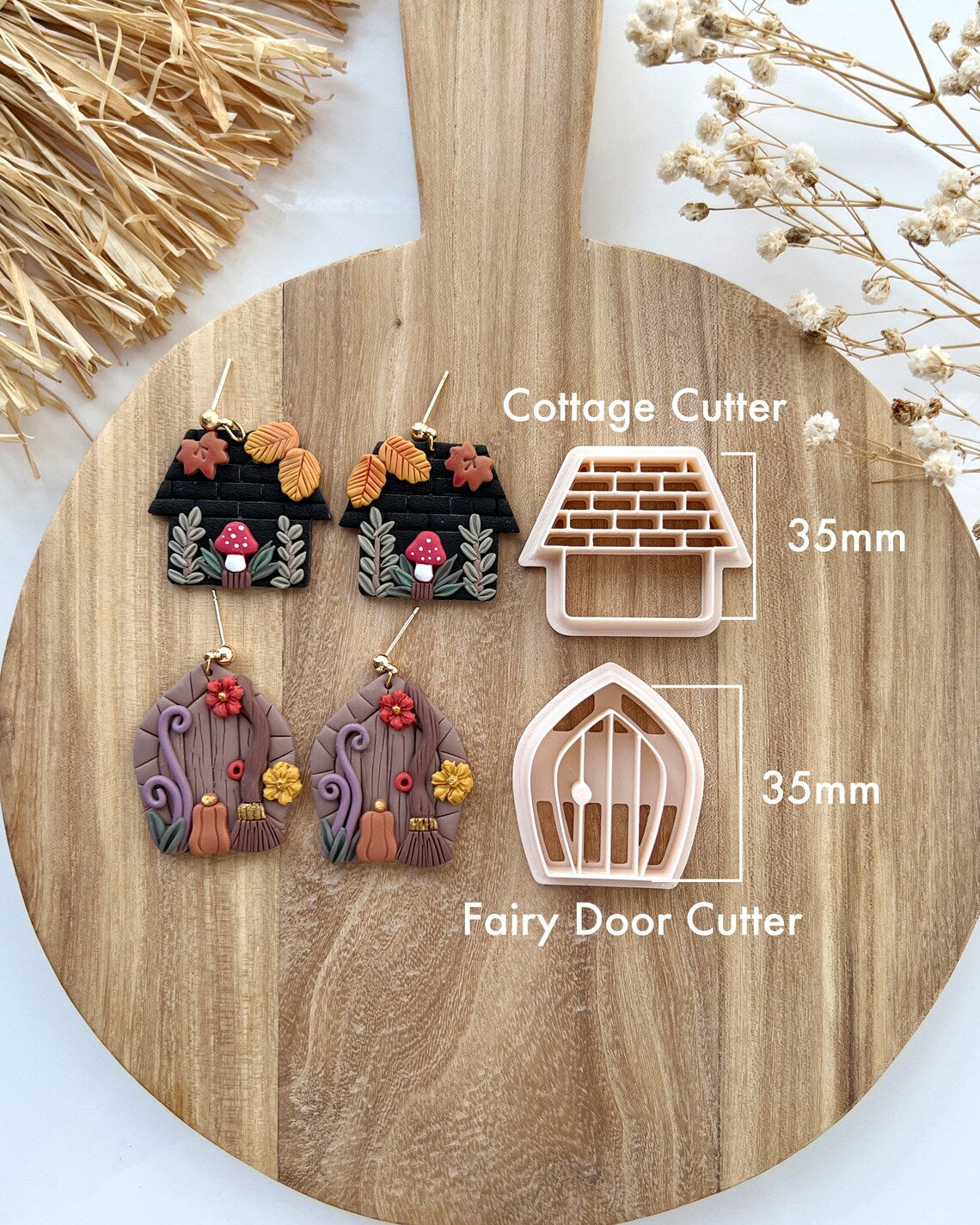 2024 Fall Halloween Mini Polymer Clay Cutters | Micro Clay Earring Cutters for Jewelry Making