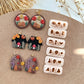 2024 Fall Halloween Mini Polymer Clay Cutters | Micro Clay Earring Cutters for Jewelry Making