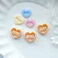 Conversation Heart Polymer Clay Cutters | Baby Shower Clay Cutters | Clay Earring Cutter | Baby Clay Cutters