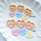 Conversation Heart Polymer Clay Cutters | Baby Shower Clay Cutters | Clay Earring Cutter | Baby Clay Cutters