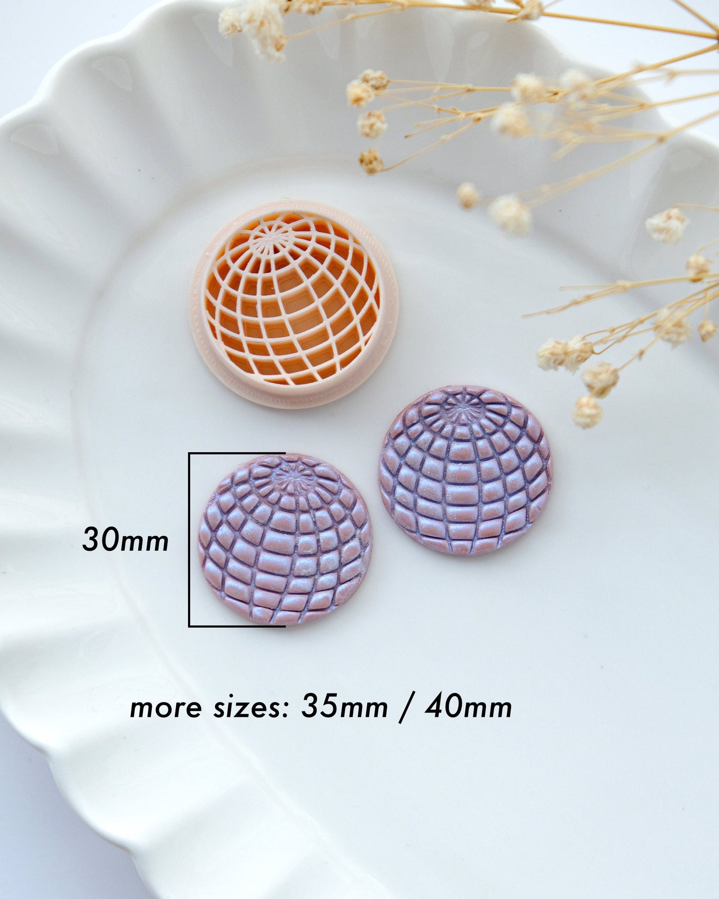 Disco Ball Polymer Clay Cutters | Clay Cutters | Spring Clay Earring Cutter | Jewelry Making