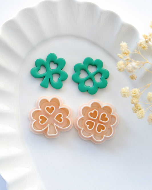 Cutout Clover Polymer Clay Cutters | St Patrick's Day Clay Cutters | Jewelry Making | Clay Earring Cutters