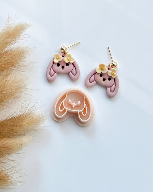 Easter Bunny Polymer Clay Cutters | Easter Clay Cutters for Earring Making | Clay Tools | Lop Rabbit