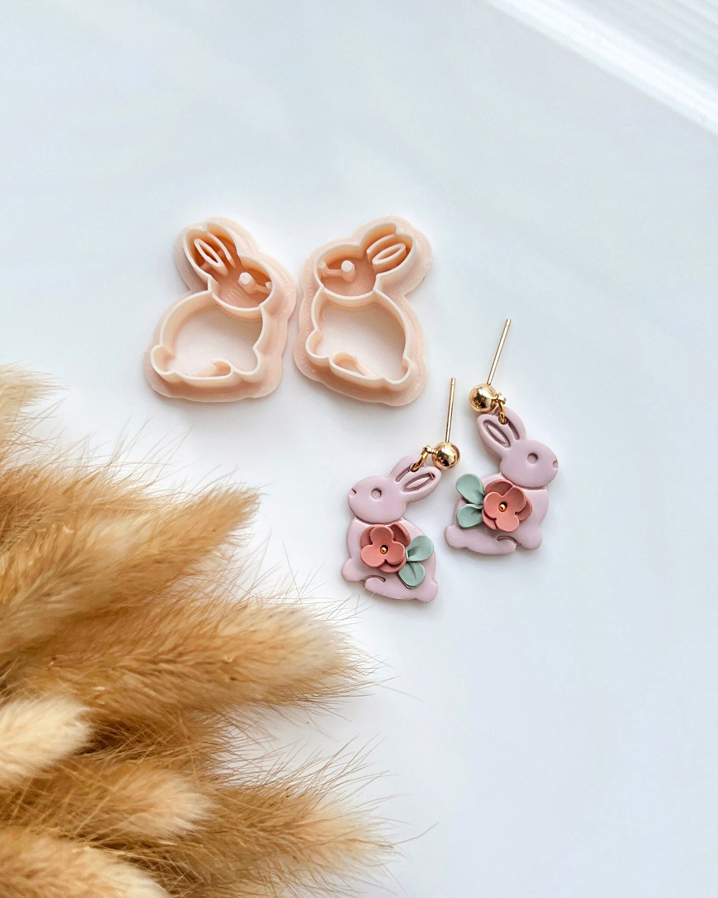 Cute Bunny Polymer Clay Cutters | Easter Clay Cutters for Earrings Making | Polymer Clay Tools | Spring Clay Cutters
