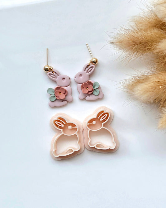 Cute Bunny Polymer Clay Cutters | Easter Clay Cutters for Earrings Making | Polymer Clay Tools | Spring Clay Cutters