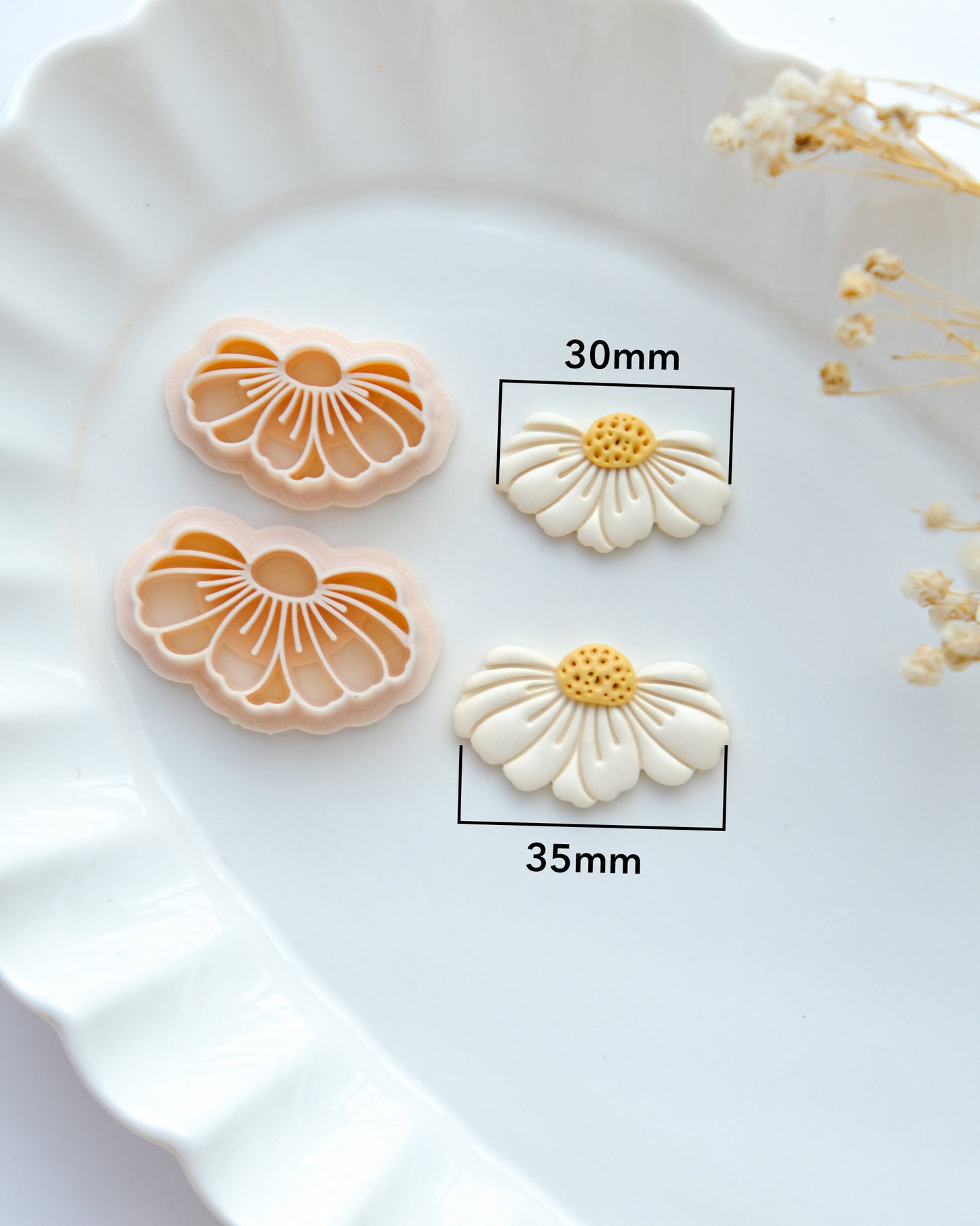 Daisy Flower Polymer Clay Cutters | Spring Clay Cutters | Floral Clay Cutters | Earring Making | Polymer Clay Tools