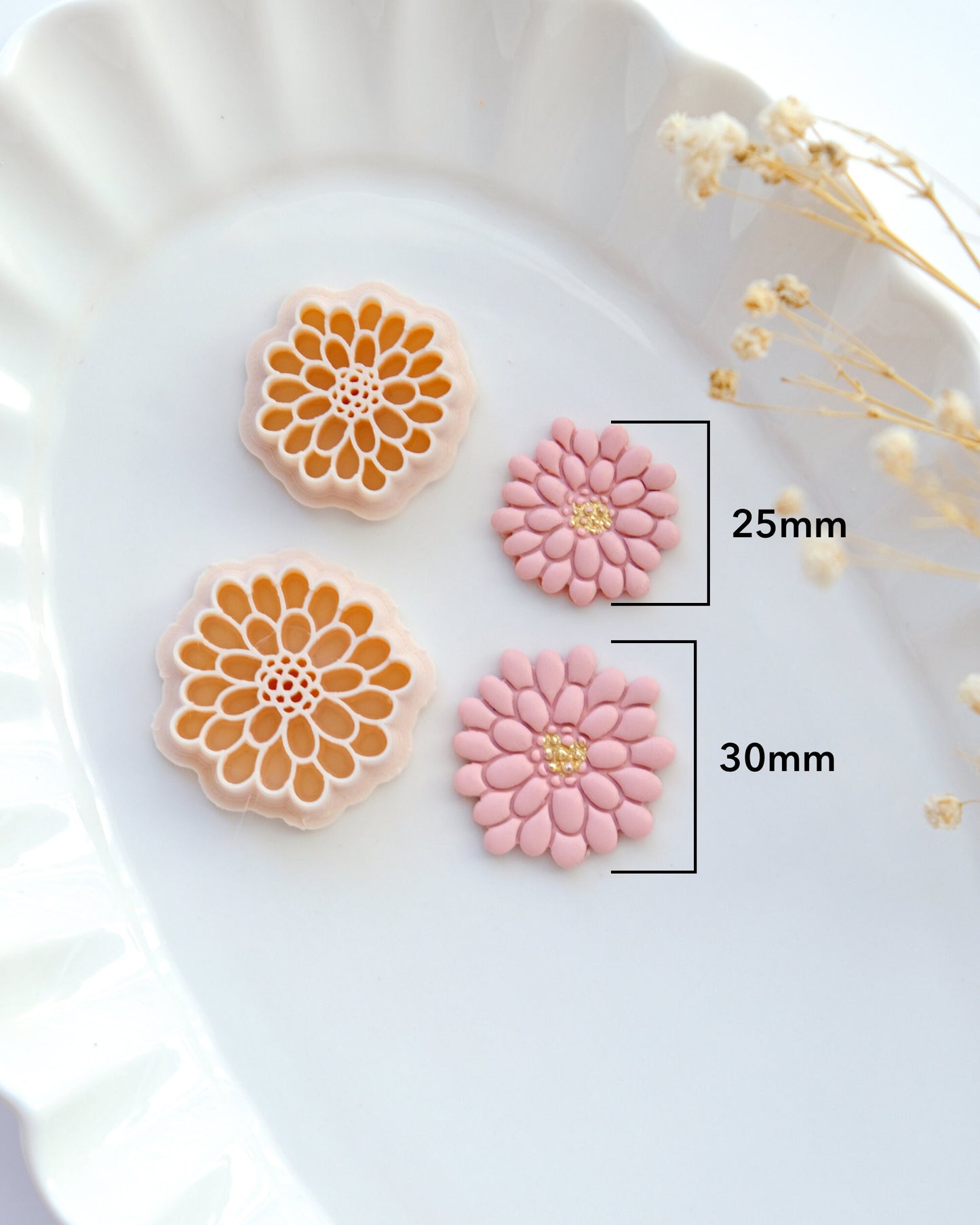 Spring Flower Polymer Clay Cutter | Floral Clay Cutters | Spring Clay Cutters for Earring Making | Clay Tools