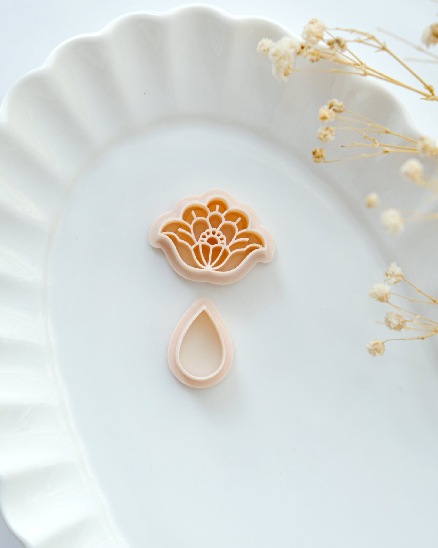 Art Deco Floral Polymer Clay Cutters | Spring Clay Cutters | Clay Earring Cutters | Jewelry Making | 3D Printed Cutters