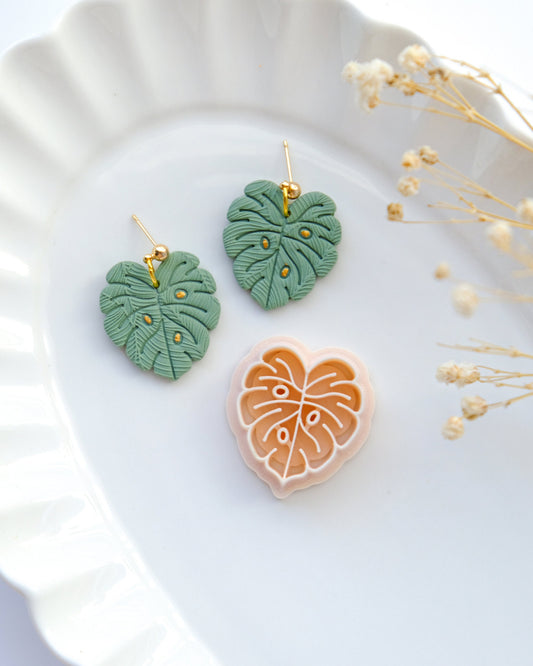 Monstera Polymer Clay Cutter | Spring Clay Cutter | Botanical Clay Cutter | Boho Clay Cutter | 3d Printed Cutter | Clay Earring Cutter