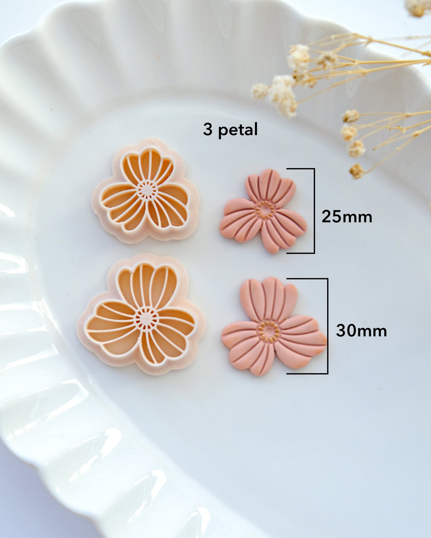 Boho Flower Polymer Clay Cutter | Spring Clay Cutter | Floral Clay Cutter | Clay Earring Cutter | 3d Printed Cutter | Jewelry Making