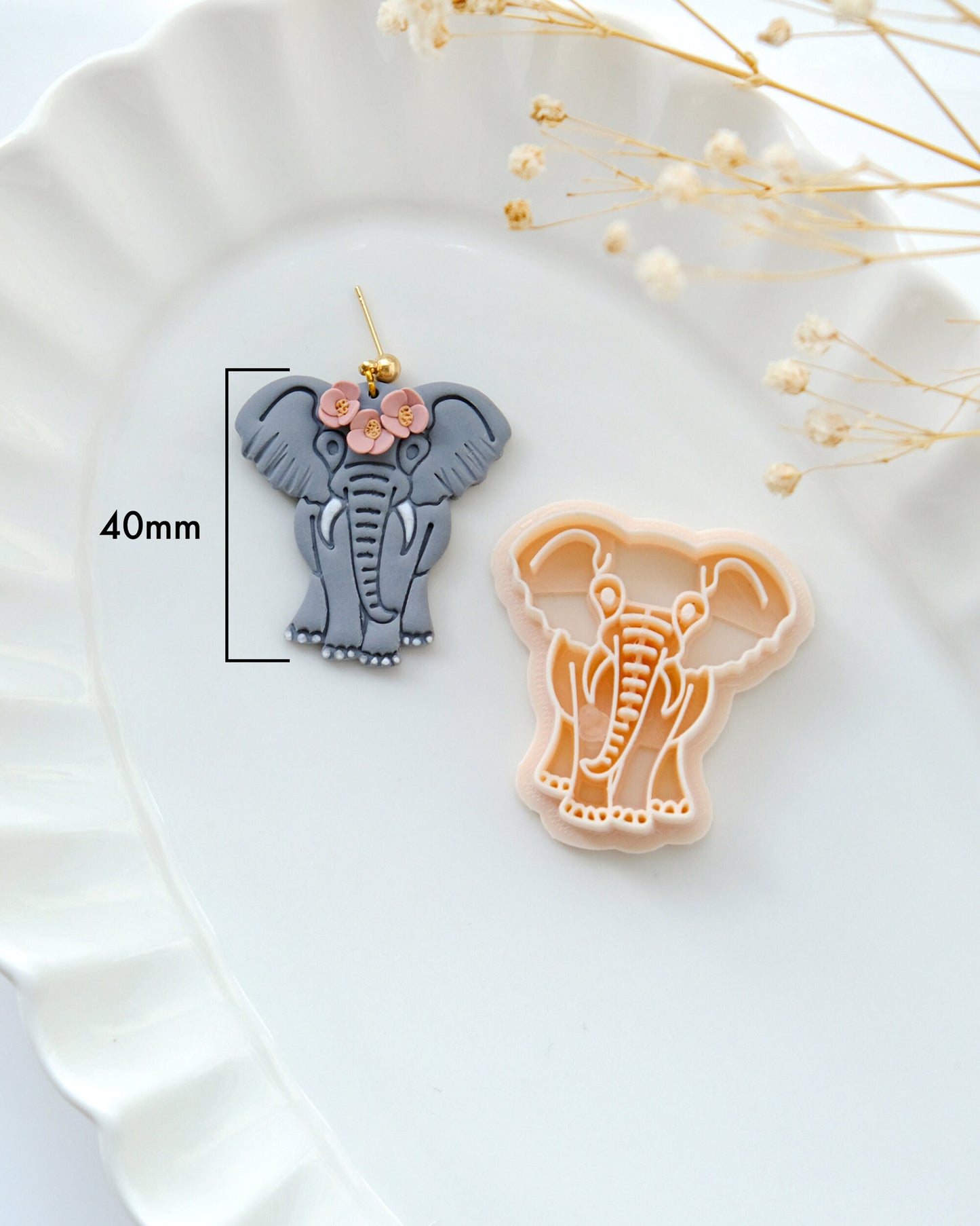 Elephant Polymer Clay Cutters | Summer Animal Clay Jewelry Cutters