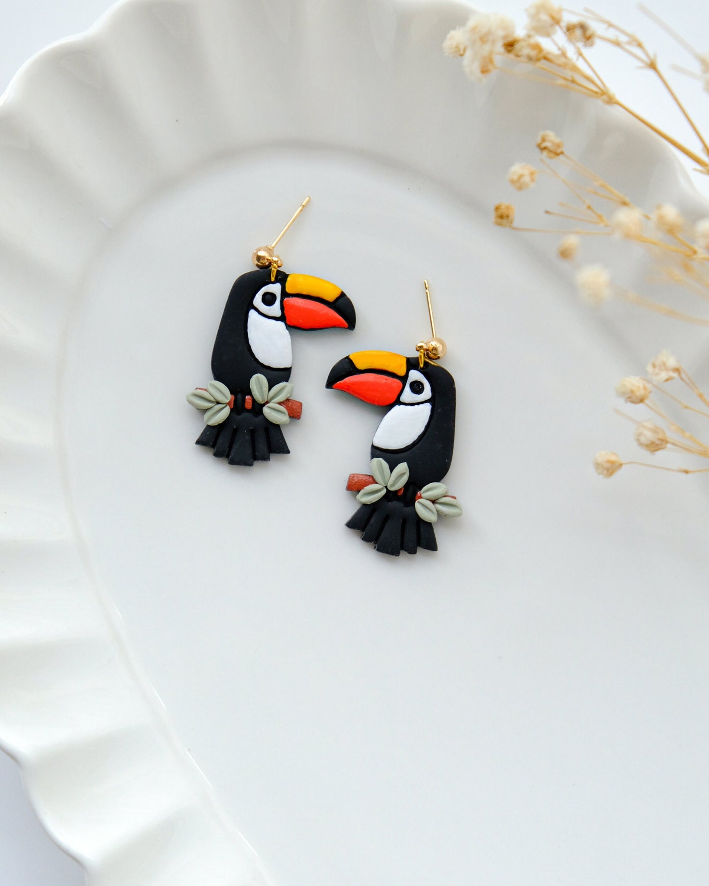 Toucan Bird Polymer Clay Cutters | Summer Animal Clay Earring Cutters