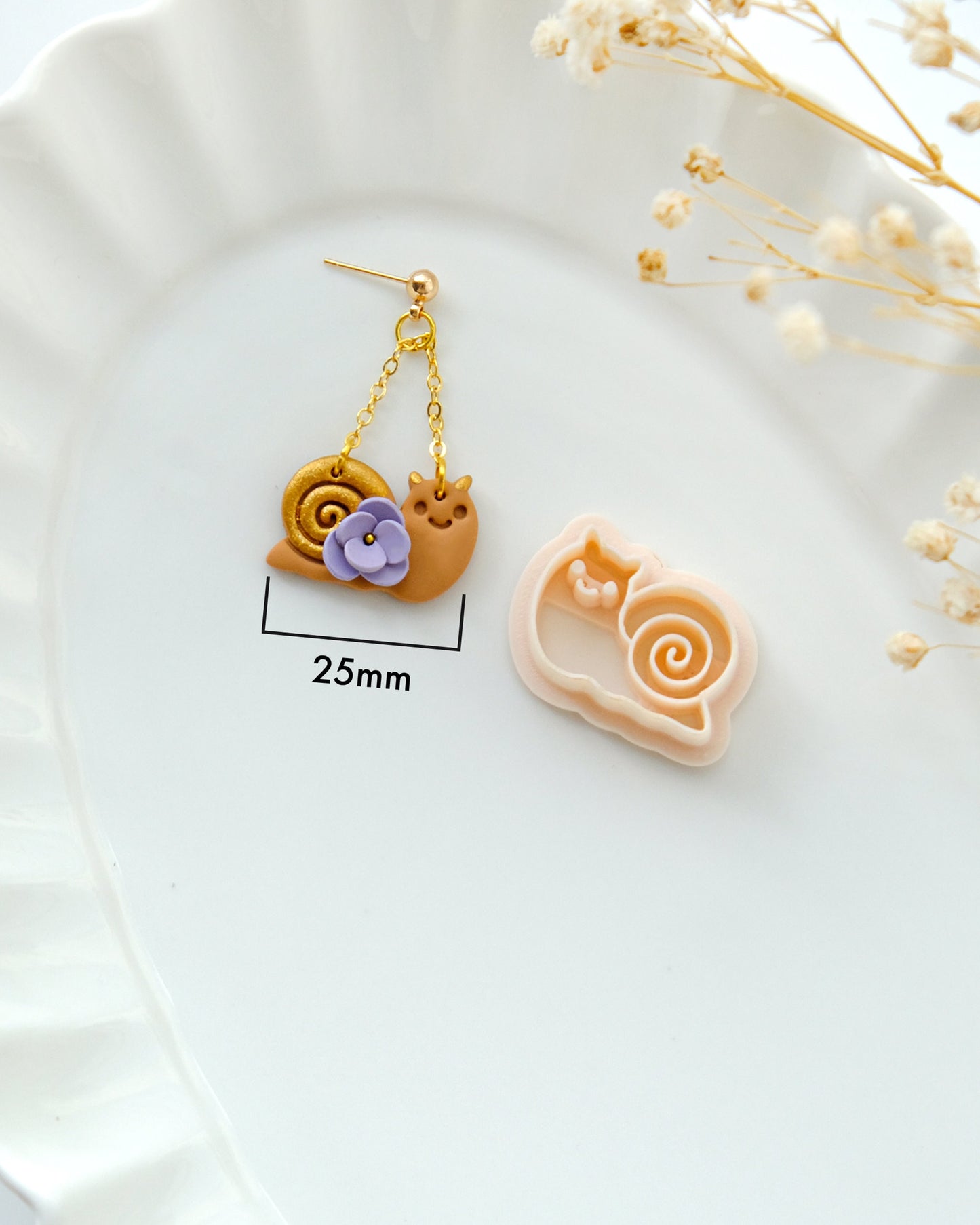 Summer Snail Polymer Clay Cutters | Animal Clay Earrings Cutters
