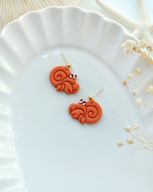 Hermit Crab Polymer Clay Cutters | Summer Ocean Clay Earring Cutters