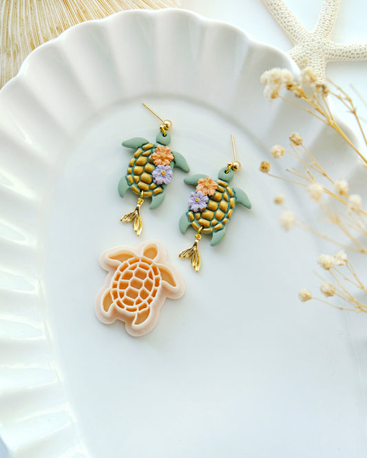 Turtle Animal Polymer Clay Cutters | Summer Clay Earring Cutters