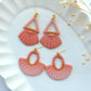 Macrame Polymer Clay Cutters | Fall Boho Clay Earring Cutter for Jewelry Making