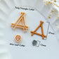 Twig Triangle Polymer Clay Cutters | Fall Mini Leaf Clay Earring Cutter for Jewelry Making