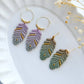 Boho Feather Polymer Clay Cutters | Fall Clay Earring Cutter for Jewelry Making