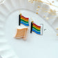 Pride Month Polymer Clay Cutters | Embossing Clay Earring Cutters for Jewelry Making | Flag | Star
