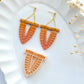 Macrame Feather Polymer Clay Cutters | Fall Boho Tribe Clay Earring Cutters for Jewelry Making