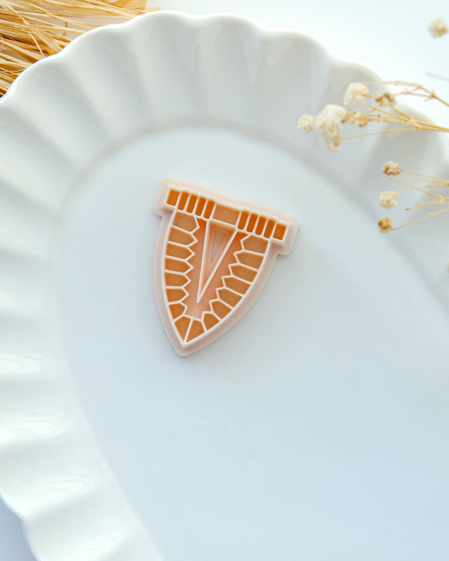 Macrame Feather Polymer Clay Cutters | Fall Boho Tribe Clay Earring Cutters for Jewelry Making