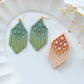 Fall Macrame Polymer Clay Cutters | Boho Flower Clay Earring Cutters for Jewelry Making