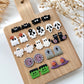 2024 Halloween Stud Polymer Clay Cutters | Halloween Clay Earring Cutters for Jewelry Making