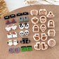 2024 Halloween Stud Polymer Clay Cutters | Halloween Clay Earring Cutters for Jewelry Making