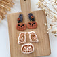 2024 Halloween Polymer Clay Cutters | Crows and Pumpkin Clay Earring Cutters for Jewelry Making