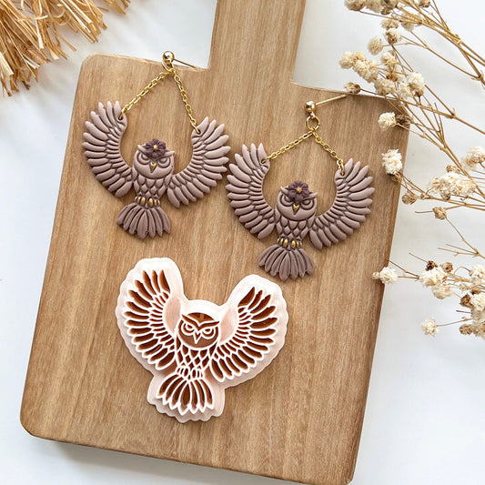 2024 Owl Animal Polymer Clay Cutters | Fall Clay Earring Cutters for Jewelry Making