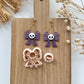 2024 Halloween Skull Bow Polymer Clay Cutters | Fall Halloween Clay Earring Cutters for Jewelry Making