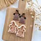 2024 Fall Halloween Polymer Clay Cutters | Owl with Hat Clay Earring Cutters for Jewelry Making