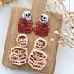 2024 Halloween Polymer Clay Cutters | Fall Skull Book Stack Clay Earring Cutter & Tools | Book Lover | Bookish Clay Cutter