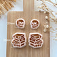 2024 Halloween Polymer Clay Cutters | Fall Skull Book Stack Clay Earring Cutter & Tools | Book Lover | Bookish Clay Cutter