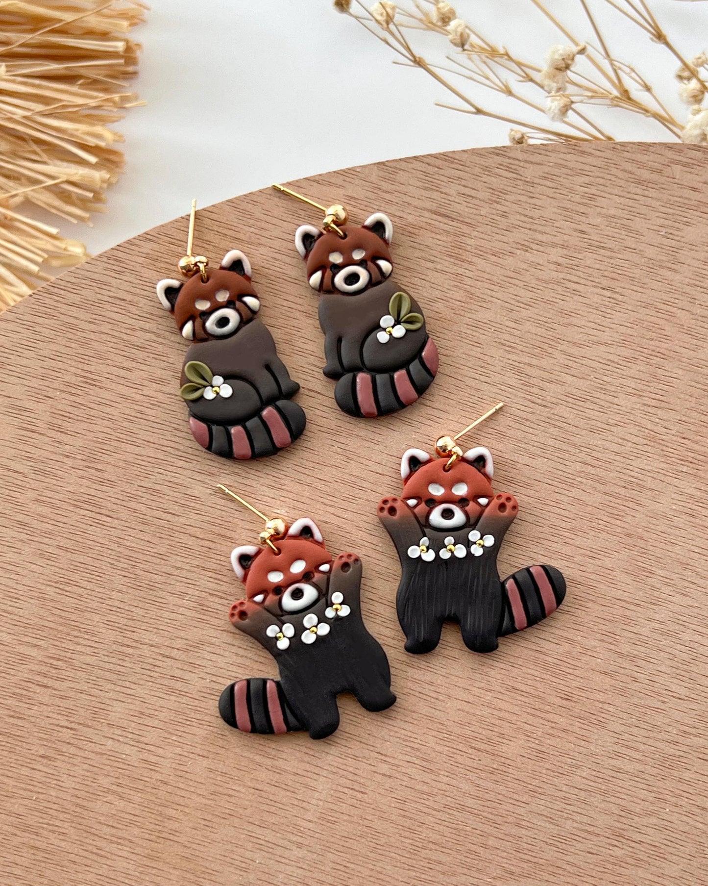 Red Panda Polymer Clay Cutter | Animal Clay Earring Cutter for Jewelry Making | Clay Earring Tools