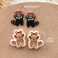 Red Panda Polymer Clay Cutter | Animal Clay Earring Cutter for Jewelry Making | Clay Earring Tools