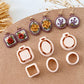 Embroidery Hoop Polymer Clay Cutters | Clay Earring Cutters for Jewelry Making