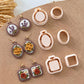 Embroidery Hoop Polymer Clay Cutters | Clay Earring Cutters for Jewelry Making