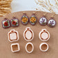 Embroidery Hoop Polymer Clay Cutters | Clay Earring Cutters for Jewelry Making