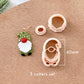 Winter Christmas Polymer Clay Cutters | Gnome Clay Earring Cutters Set for Jewelry Making