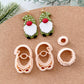 Winter Christmas Polymer Clay Cutters | Gnome Clay Earring Cutters Set for Jewelry Making