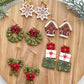 Winter Christmas Polymer Clay Cutters | Wreath Candy Cane & Snowflake Clay Earring Cutters Set for Jewelry Making