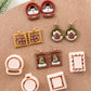 Winter Christmas Polymer Clay Cutters | Ornaments Clay Earring Cutters Set for Jewelry Making